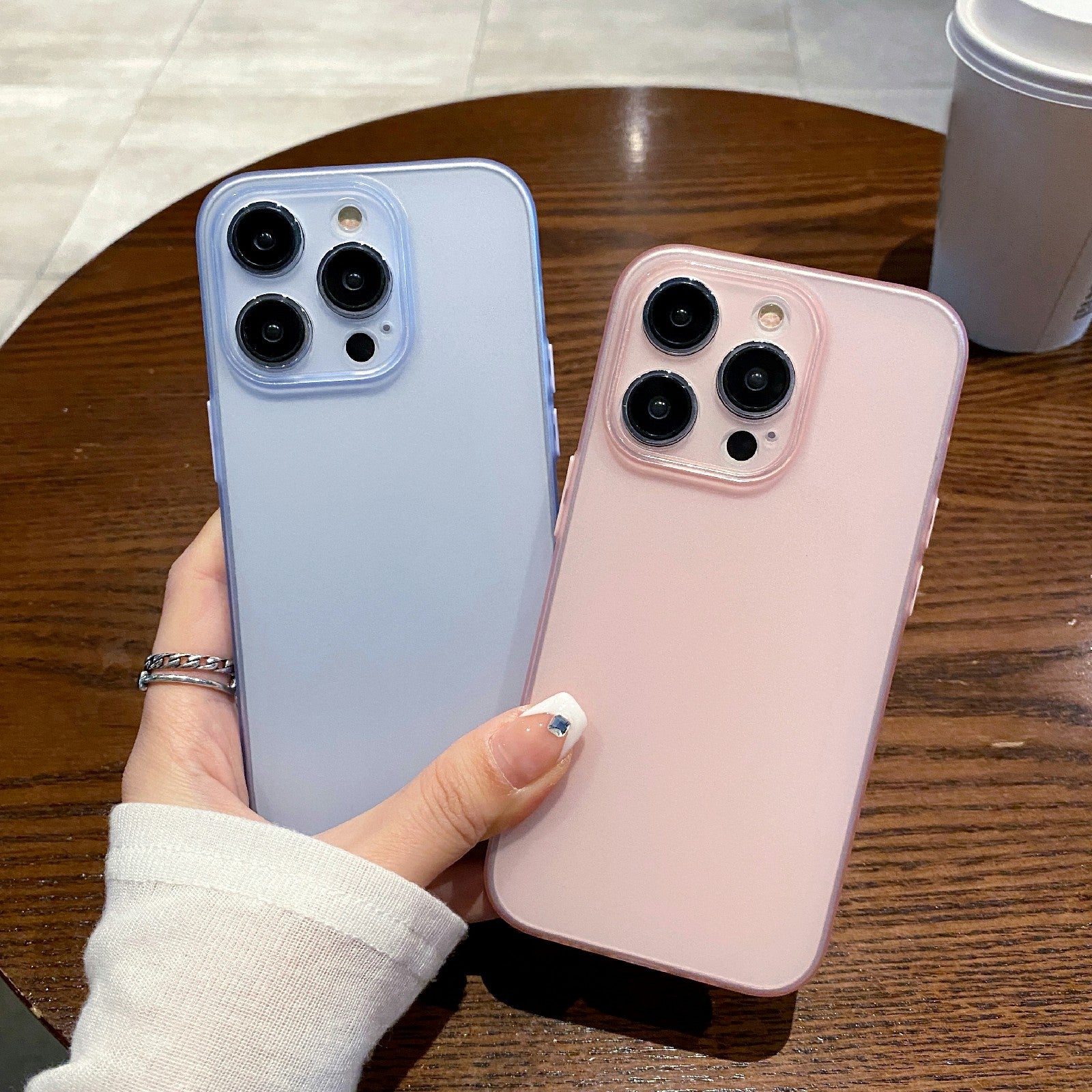 Slankt telefoncover til iPhone 13 Pro 6,1 tommer stødsikkert cover med præcis udskæring, mat TPU-cover Slankt telefoncover til iPhone 13 Pro 6,1 tommer stødsikkert cover med præcis udskæring, mat TPU-cover